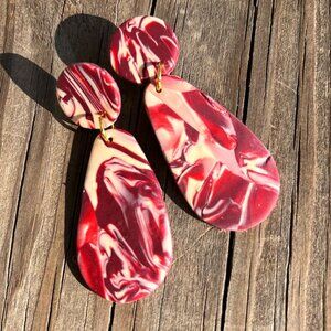 Ruby Cinnamon Handcrafted Earrings